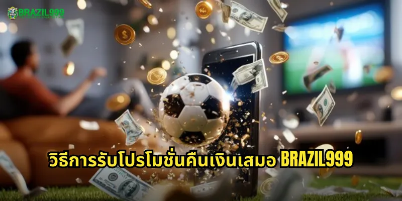วิธีการรับโปรโมชั่นคืนเงินเสมอ BRAZIL999